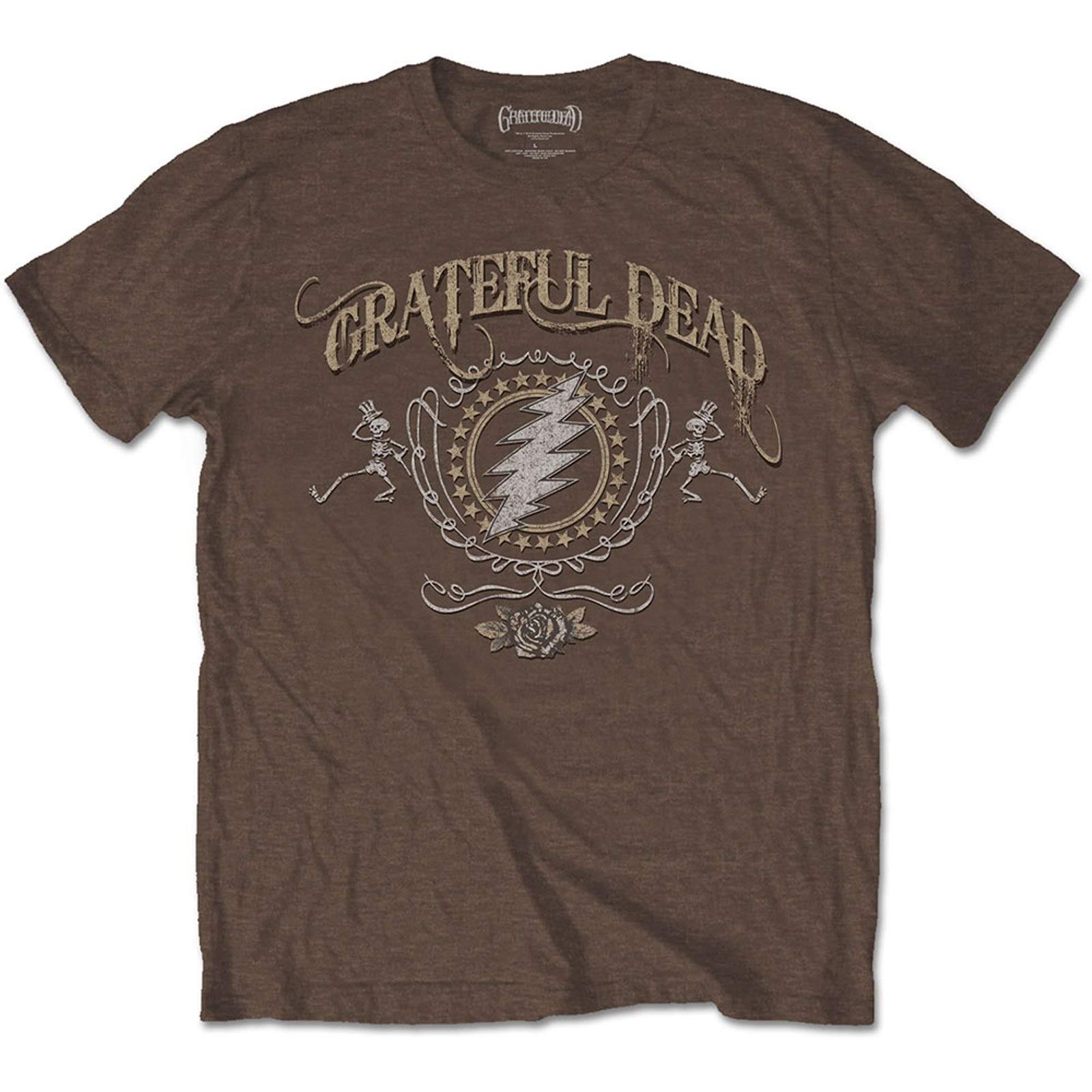Band Monkey Grateful Dead Unisex T-Shirt Bolt Brown