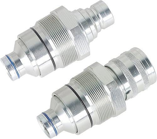 Miniatura 2 de 7246802 7246799, kit de acoplador de cara plana macho y hembra compatible con cargadora de minicargadora Bobcat