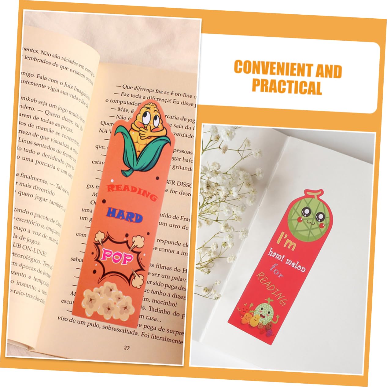 NUOBESTY 144stücke Duftende Früchte Lesezeichen Cartoon Frucht Designs Bunte Und Lustige Buchmarkierungen Für Jugendliche Zum Lesen Und Verschenken