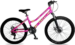 Colli Bike Bicicleta Londres com Suspensão Quadro Rebaixado Aço Carbono Aro 24, Aros Aero Parede Dupla Tam. do quadro 14" 36 Raias 21 Velocidades Freios a Disco Suporte de guidão Down Hill