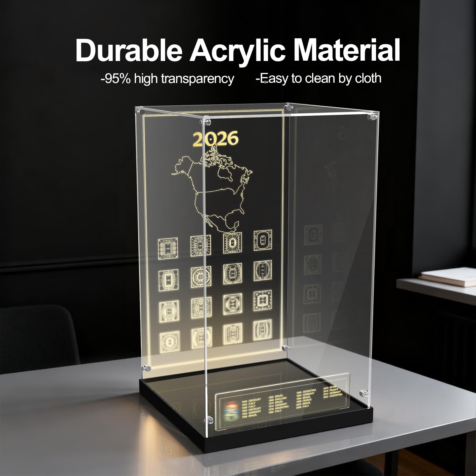 Amazon.com: NAOCARD Acrylic Display Case for Lego 43020 FIFA World