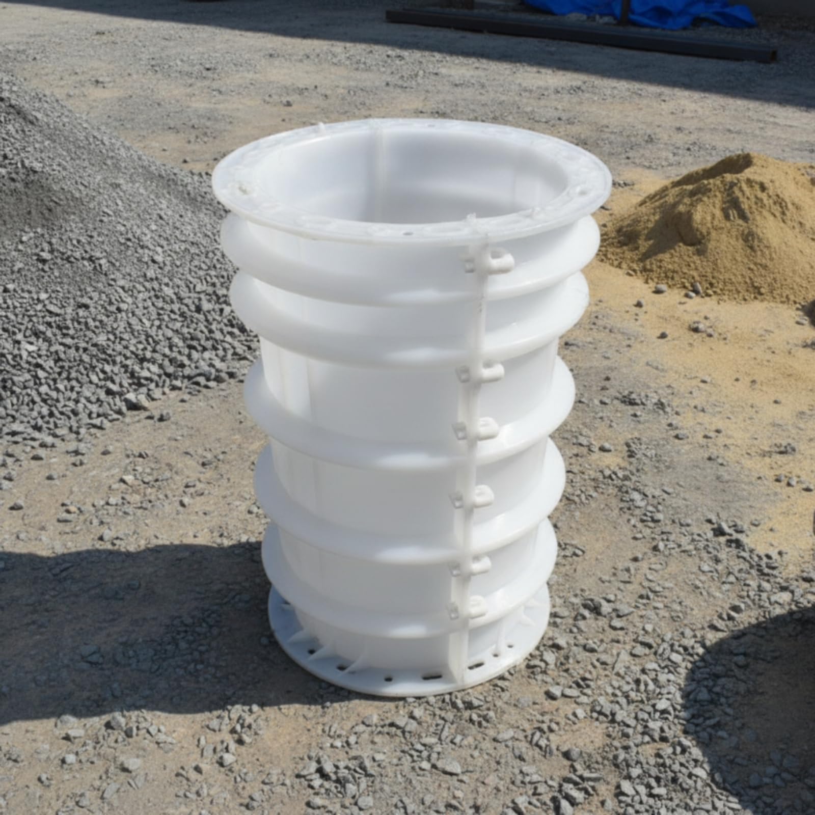 Reforzado Pilar Cilíndrica smontable para Constructores, Construcciones, Diámetro 22cm, Altura 50cm