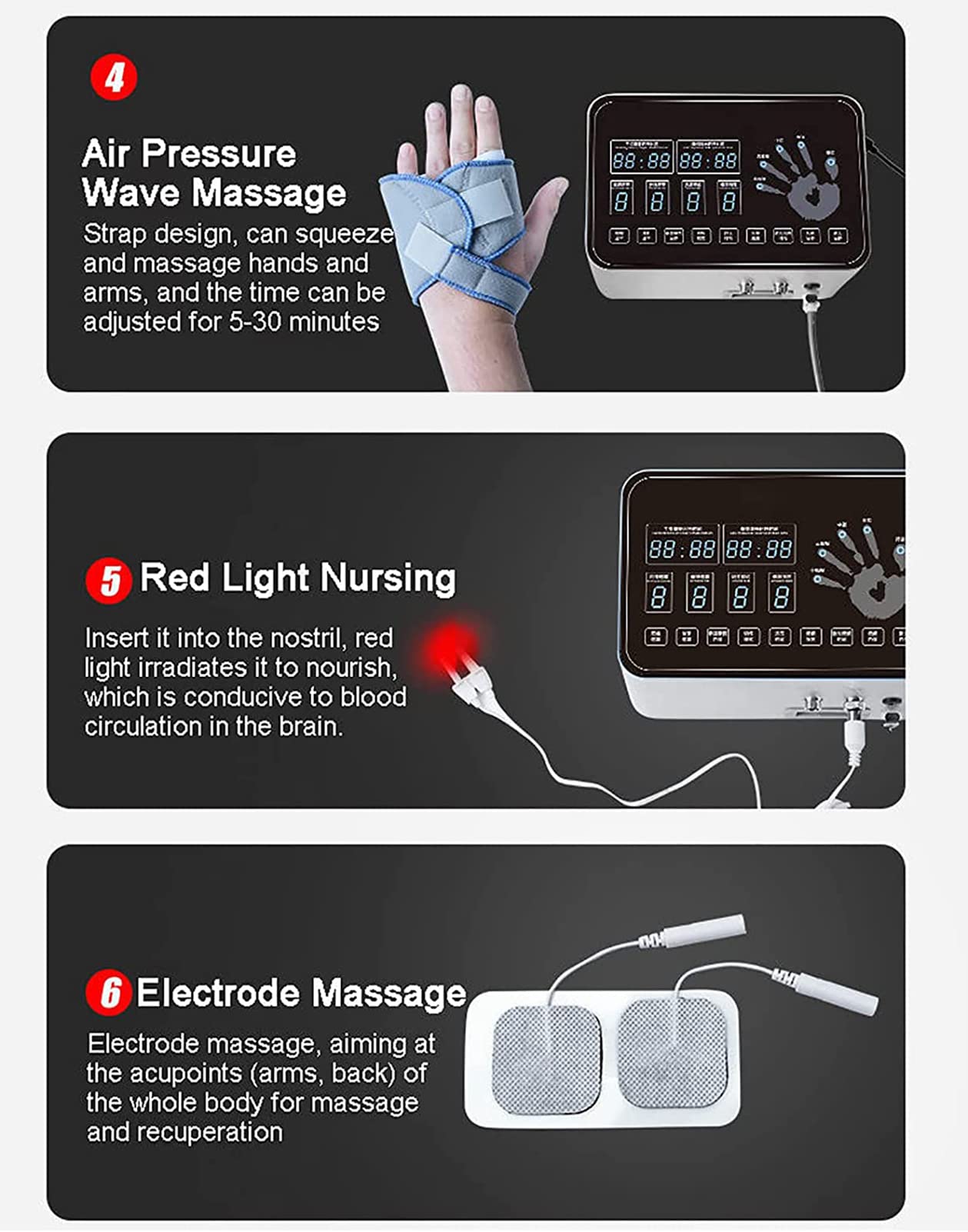Ejercicio De Extensión De Dedos, Equipo De Guantes De Robot De Rehabilitación De Función De Mano Potente, para Entrenamiento De Dedos De Contractura De Flexión, para Alivio a Largo Plazo