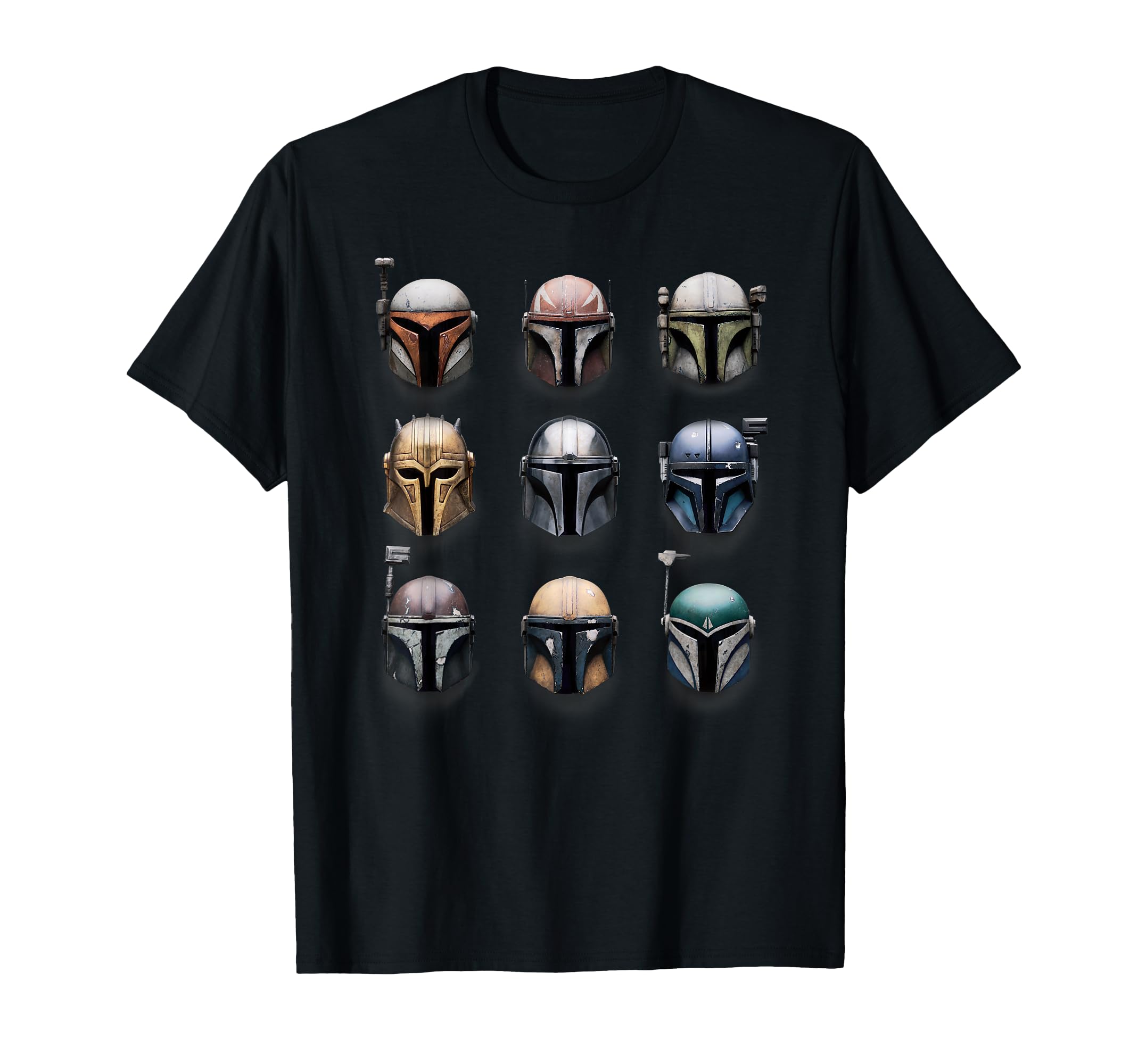 The Mandalorian Battle Worn Helmets T-Shirt