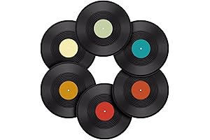 Facmogu 6 Pack 12in Blank Decorative Vinyl Records