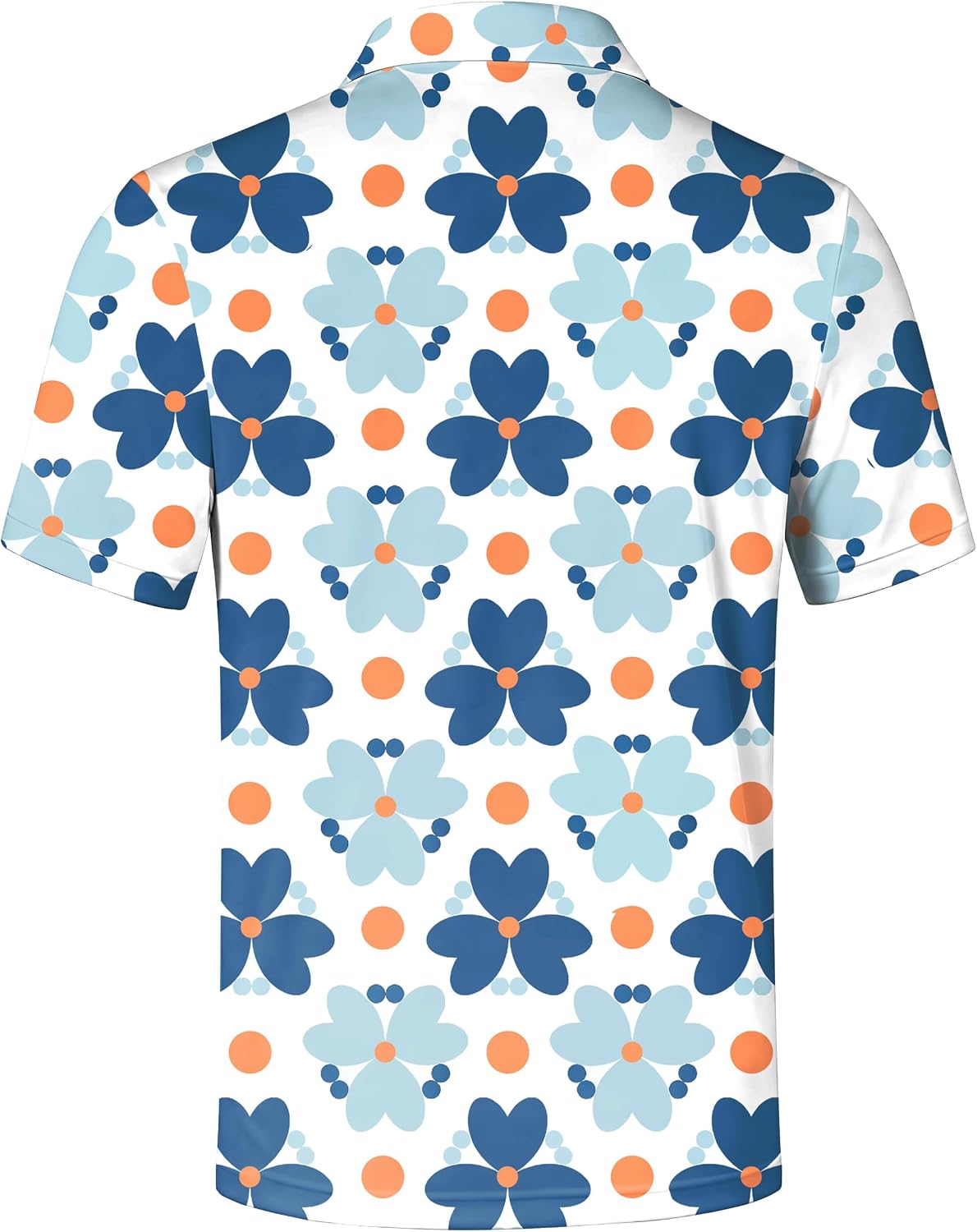 Mens Novelty Print Polo Shirt, Short Sleeve, Fun Pattern, Collared Golf Shirts, Moisture Wicking, Summer image 5