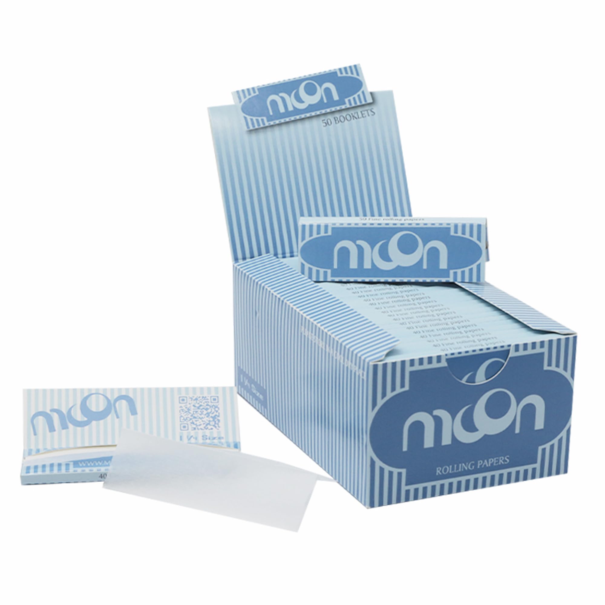 Amazon.com: MOON Classic Cigarette Paper Slow Burning 77x44mm 50 Books/40  Sheets Each 2000 Sheets Blue 14g/m2 : Health & Household