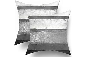 Black and White Throw Pillow Covers 2-Pack