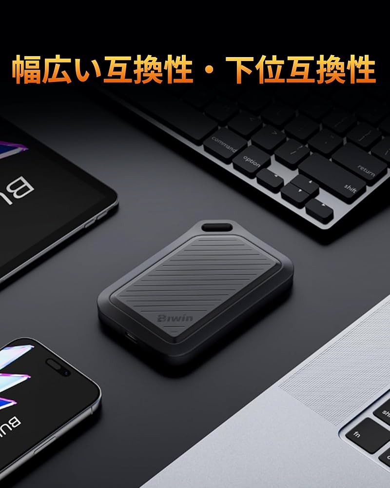 Amazon | Biwin Amber 外付けSSD 512GB PR2000 USB3.2 Gen2x2