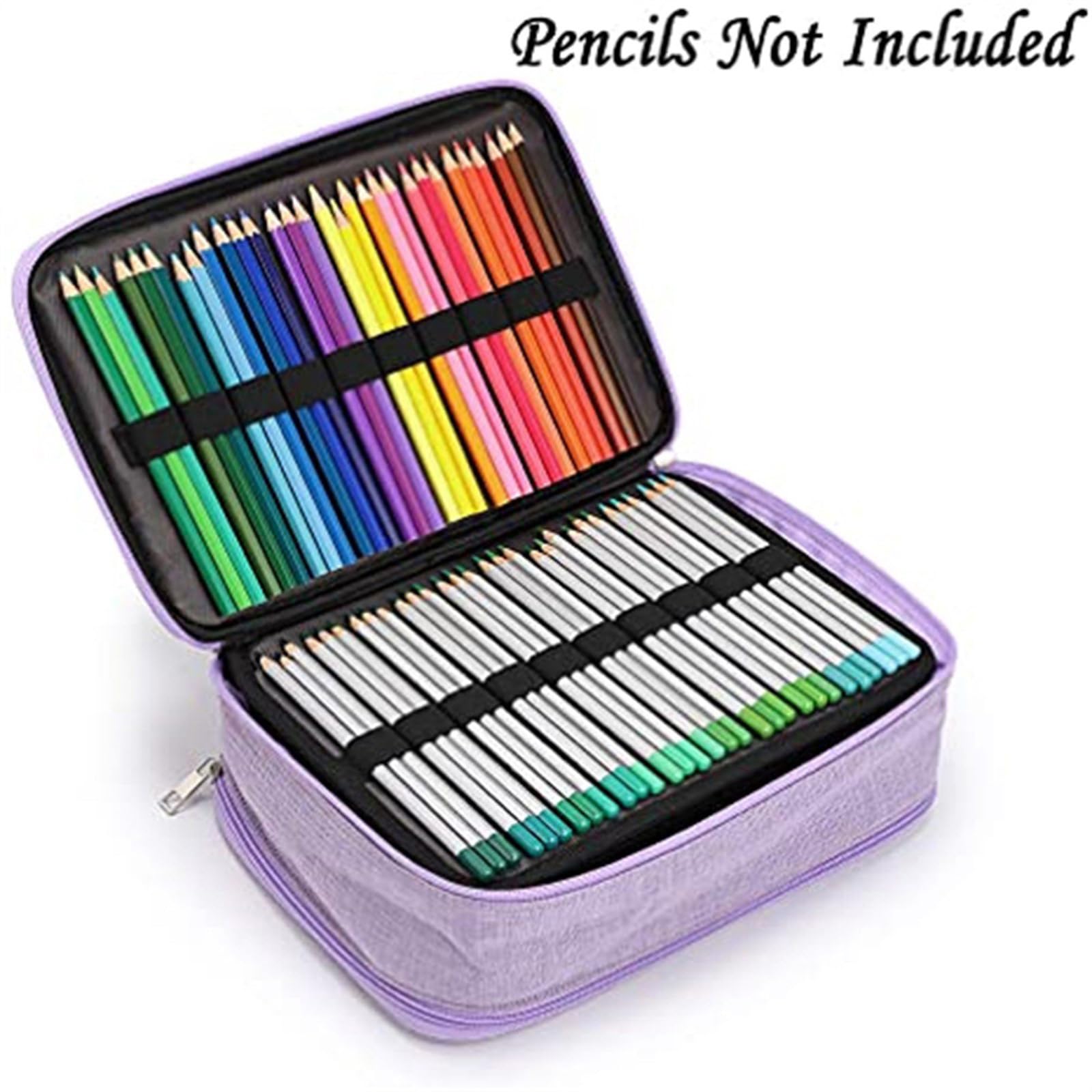 Astuccio con 300 scomparti, pratico astuccio organizer per la scuola, matite colorate, per studenti, Grigio