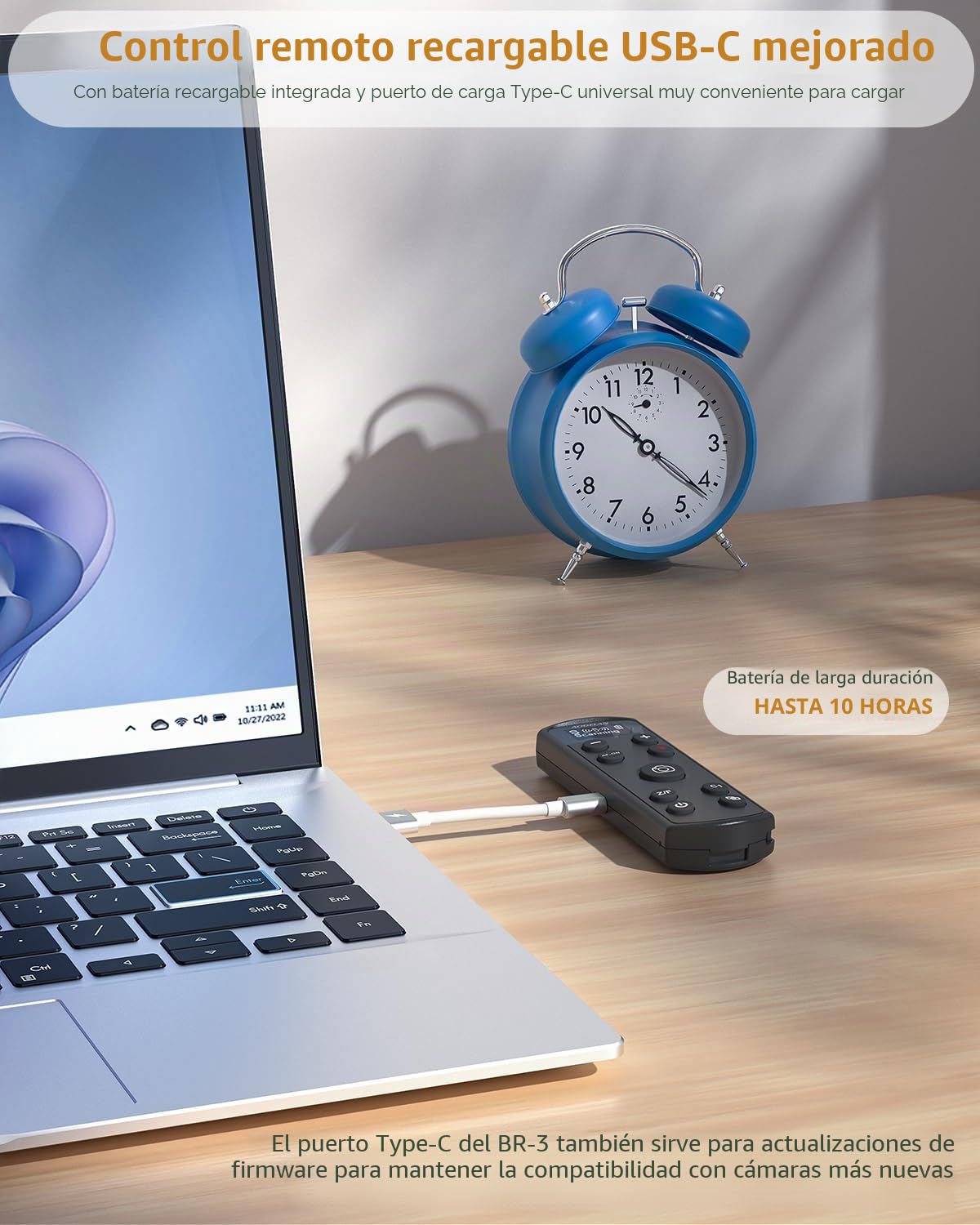 Mando a distancia inalámbrico para cámara Sony Aodelan con pantalla OLED para ZV-E10, FX3, a6100, a6400, a6600, a7 III, a7R III, DSC-RX100 VII, ZV-1 (sustituye a Sony RMT-P1BT