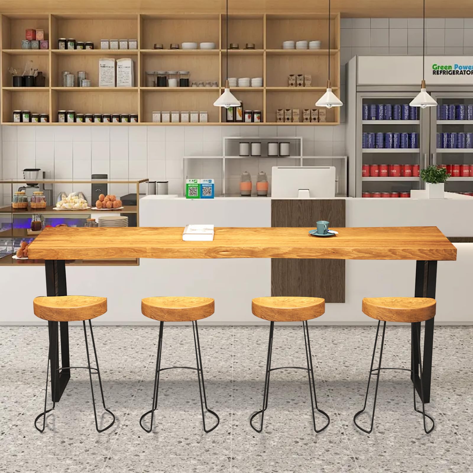 Amazon.com: 47.24 In Bar Table,Counter Height Pub Table with