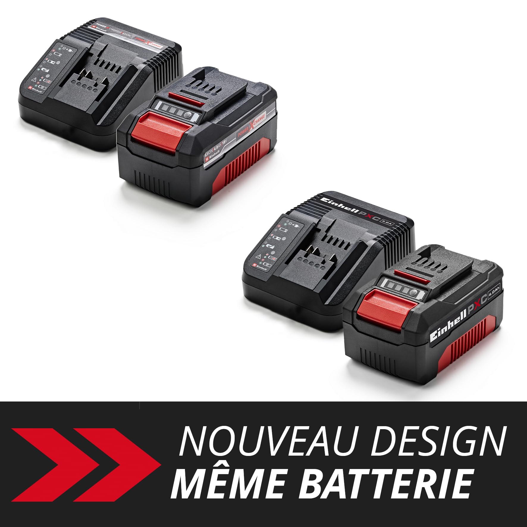 Einhell Power X-Change Starter Kit 4,0 Ah 18V Lithium-Ion Batterie + Chargeur