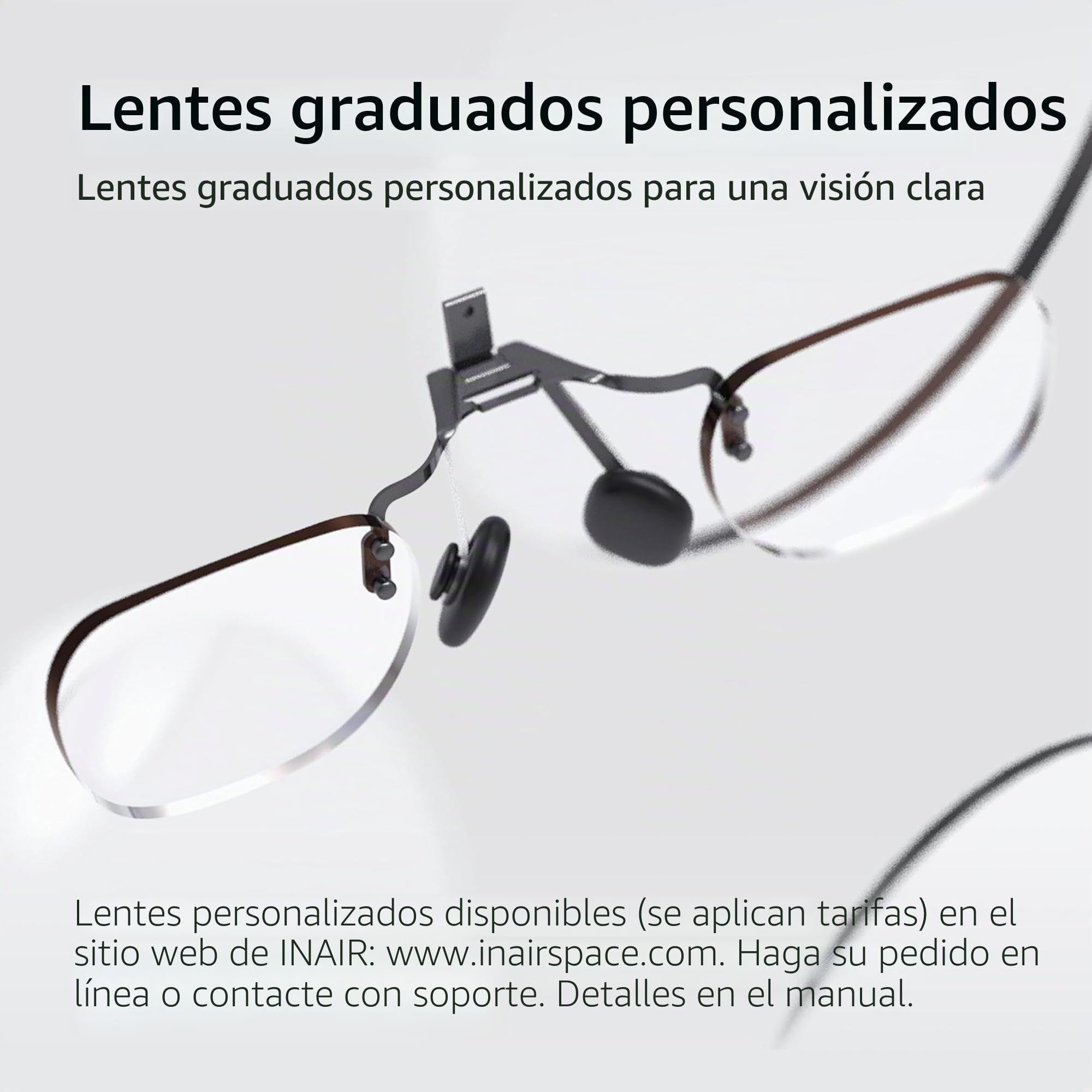 INAIR 2 gafas PRO AR | Imagen y video 2D a 3D | Interruptor de realidad/virtual | Multipantalla | Pantalla de 135 pulgadas 120Hz para trabajo y entretenimiento | Compatible con iPhone 15/16, Android