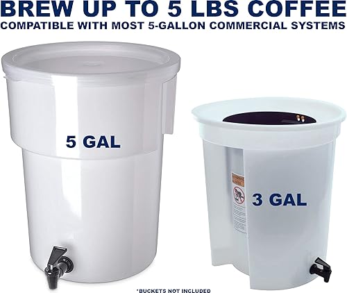 Miniatura 5 de Paquete de 50 filtros comerciales de café frío de 20 x 20 pulgadas para cafeteras de café frío de modelo comercial y sistemas comerciales de 5