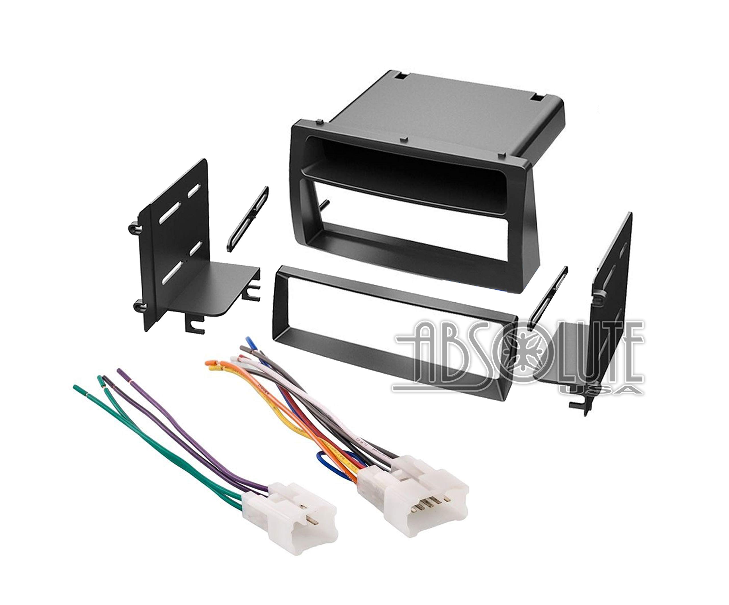 Absolute USA ABS99-8204 Toyota Corolla 2003 2004 2005 2006 2007 2008 Single DIN Stereo Harness Radio Install Dash Kit