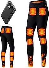 KLIFE Electric Heated Pants, 12 Built-In Heaters, Heated Pants, Electric Heating Inner, Brushed Lined, DC 7.4V Heat Generation, Battery Included