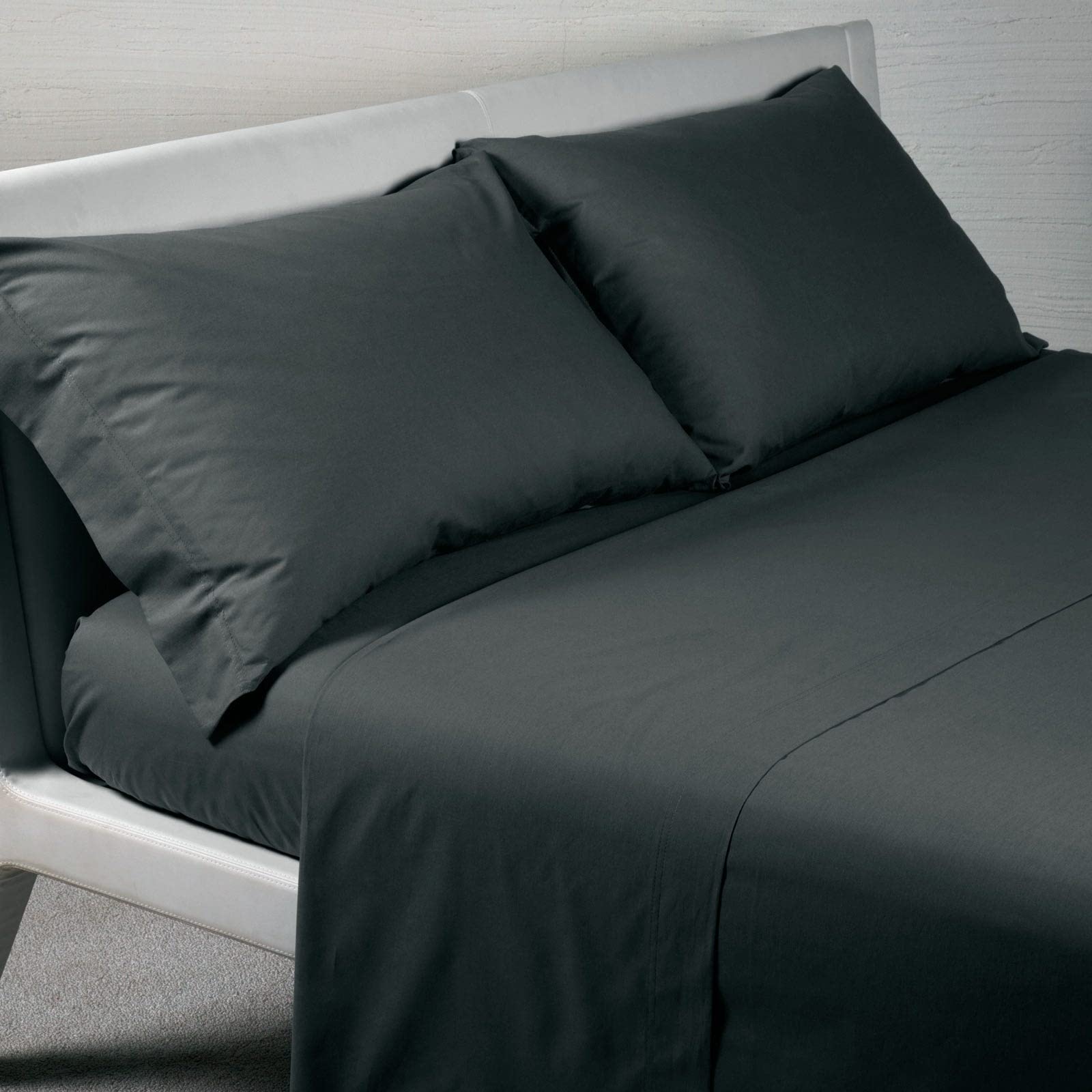 Caleffi - Completo Letto Singolo in 100% Cotone Composto da Lenzuola Letto Singolo 160x285 + 1 Lenzuolo con Angoli Singolo Coprimaterasso Sotto 90x200 per Materasso Alto 28 cm + 1 Federa Cuscino 50x80