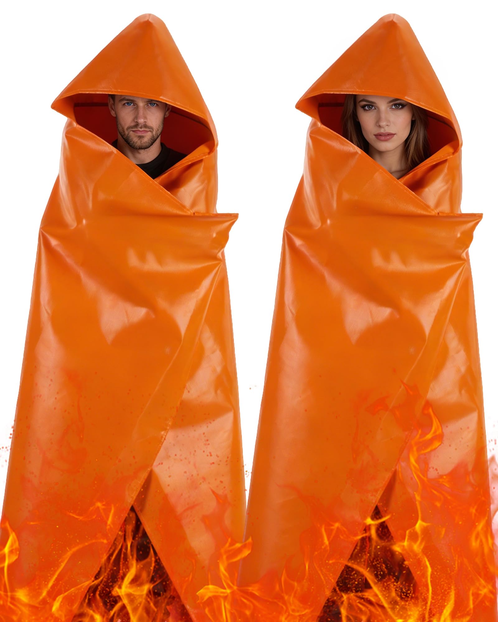 Mondoshop Emergency Fireproof Cloak for Home -2 Pack Safe Fire Escape Cloak