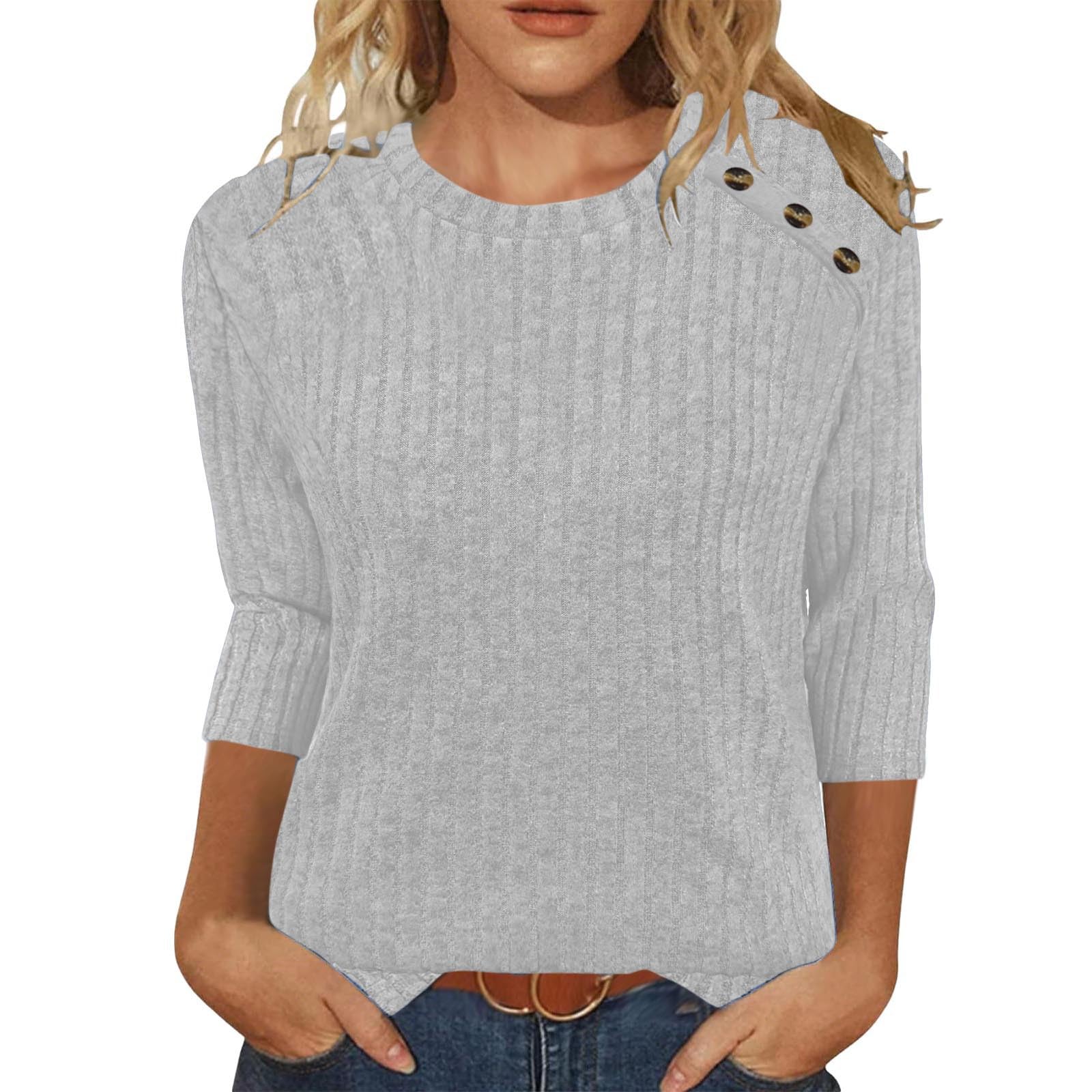 Sweaters for Women Trendy Long Sleeve Shirts Tunic Tops Fall Winter Warm Knit Pullover Dressy Casual Cute Sweater