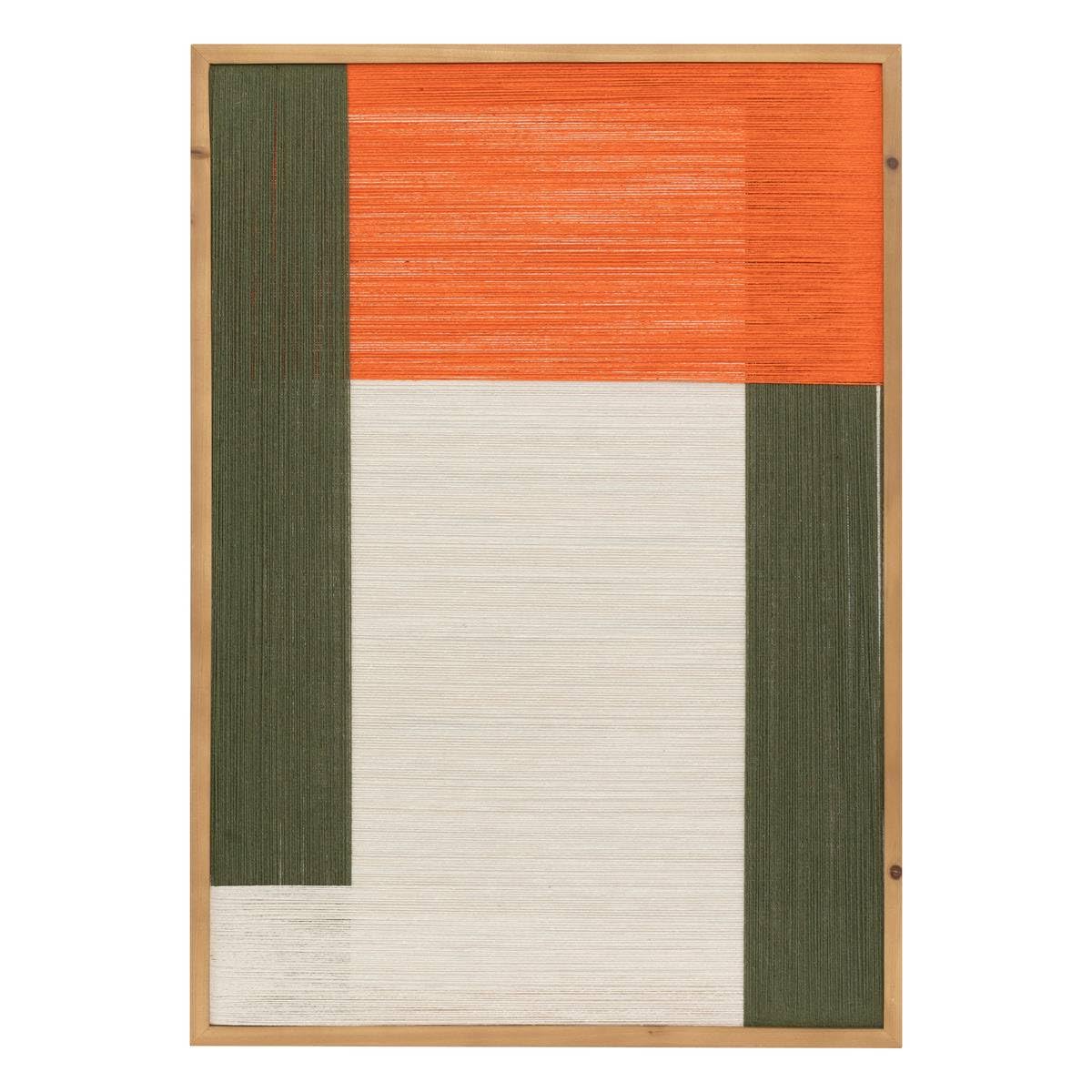 Décoration murale Tissia textile design abstrait orange 50x70cm