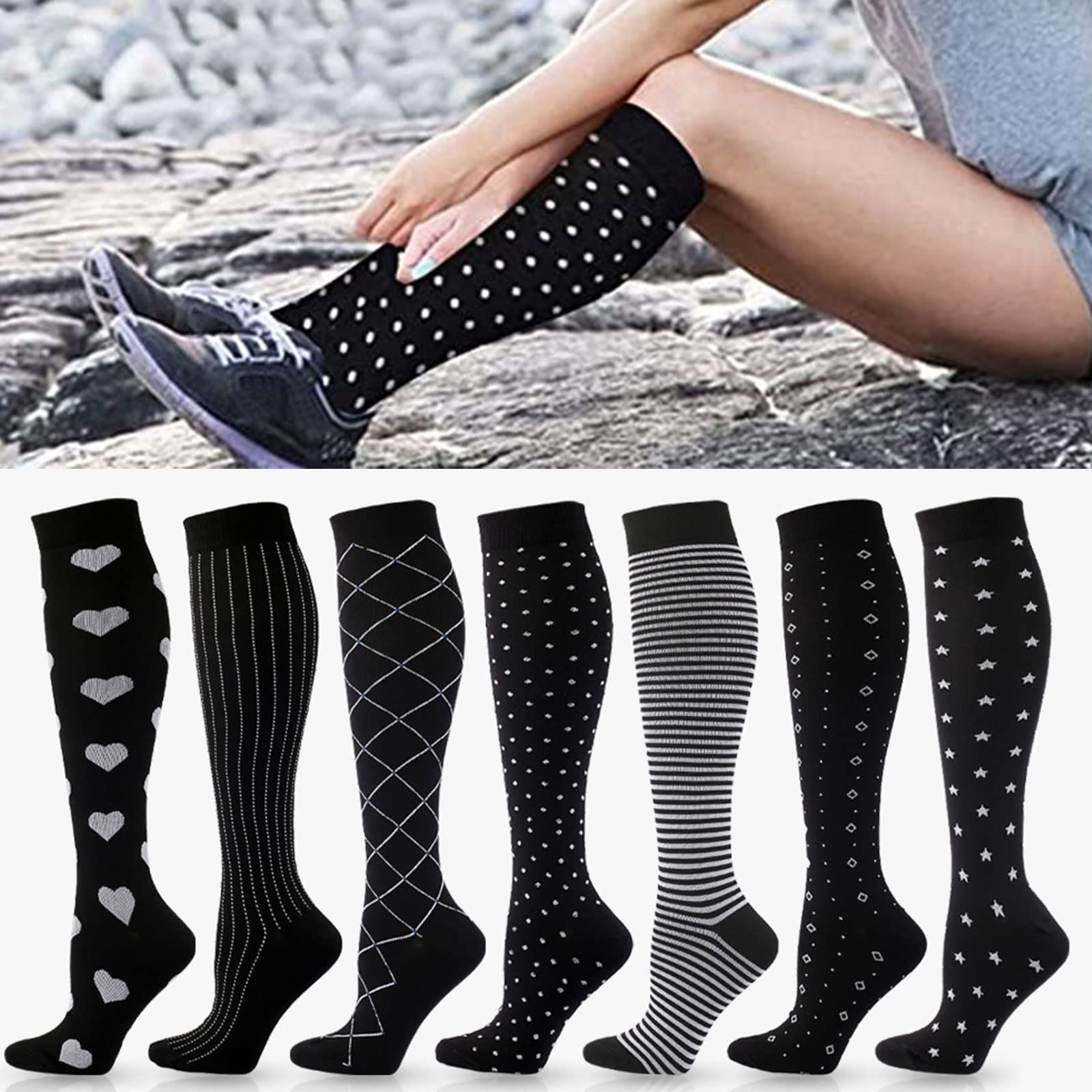 GRABAGECAN Outdoor Hiking Socks for Men Women Thickened Winter Thermal Sports Socks Absorption Climbing Skiing Anti-Slipe