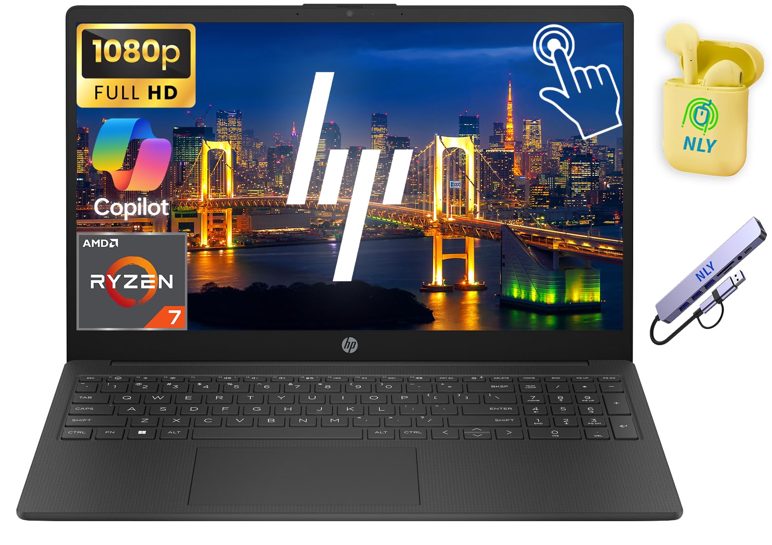 Amazon.co.jp: HP タッチスクリーン 15.6インチ FHD ビジネス ノート