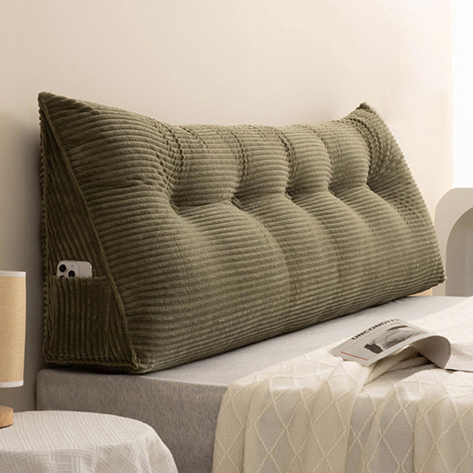 CXLT Corduroy groot wigkussen, twin, queensize kingsize hoofdkussen