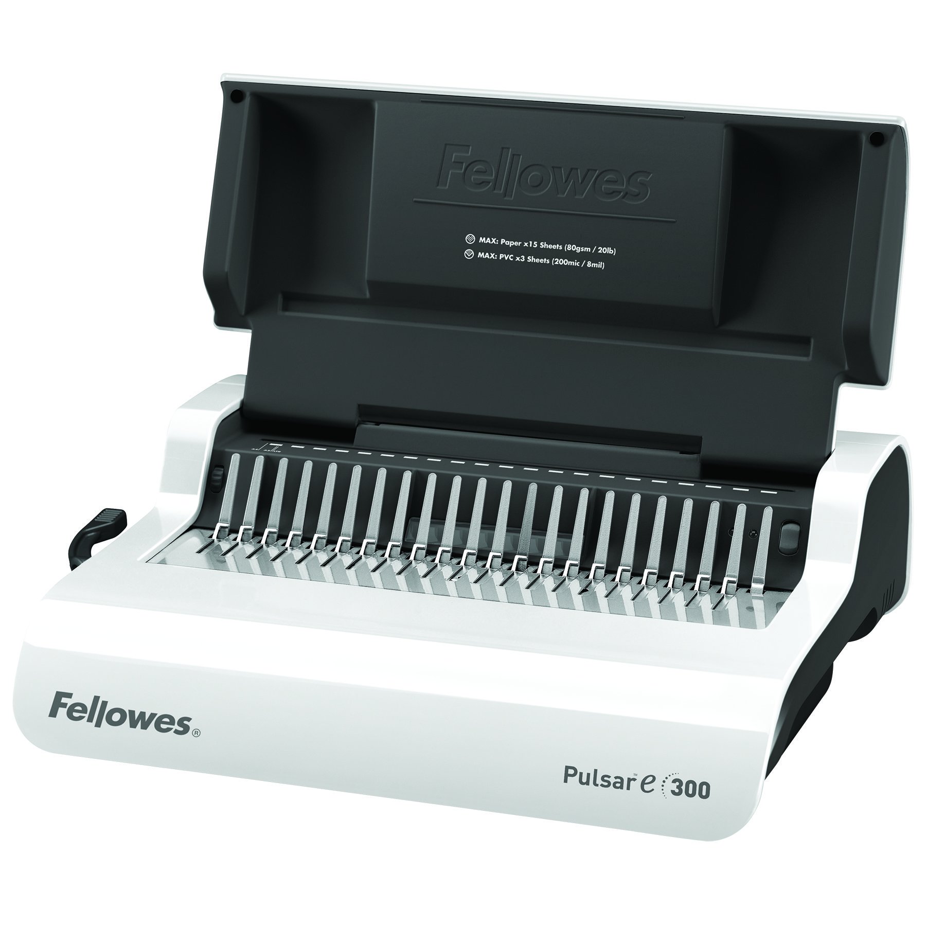 Fellowes 5620701 Rilegatrice Elettrica a Dorsi Plastici Pulsar-E, Capacità di Rilegatura 300 Fogli