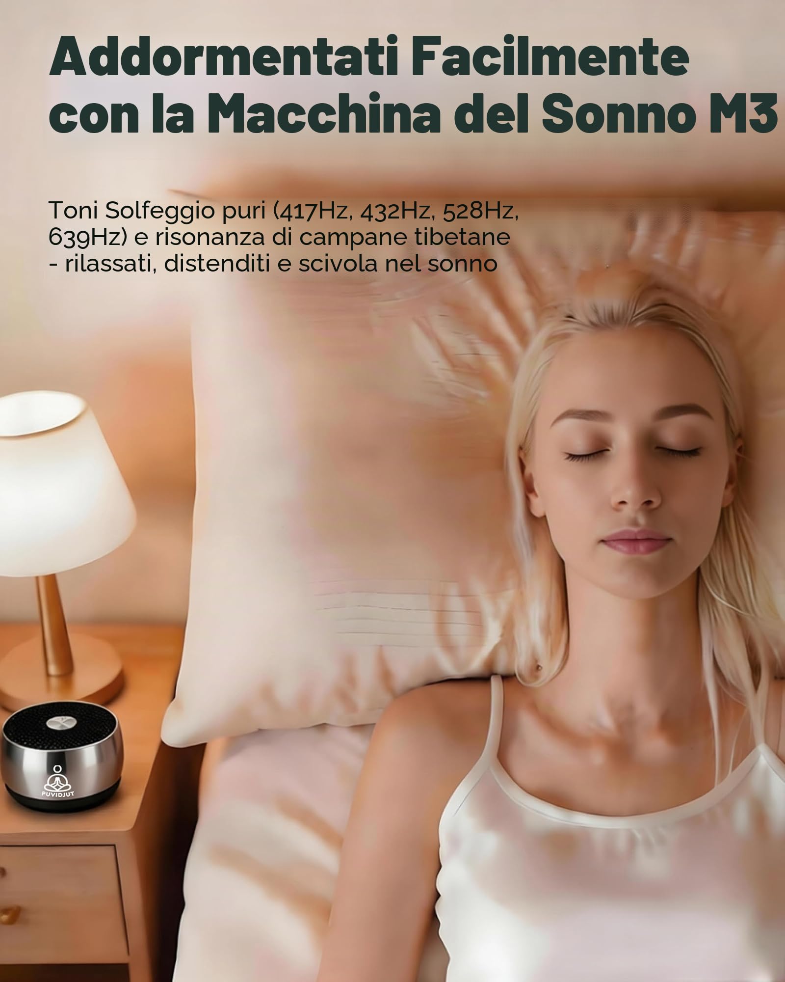 Dispositivo di guarigione del tono per meditazione, per yoga, consapevolezza, meditazione, canto, terapia dei chakra e dello stress