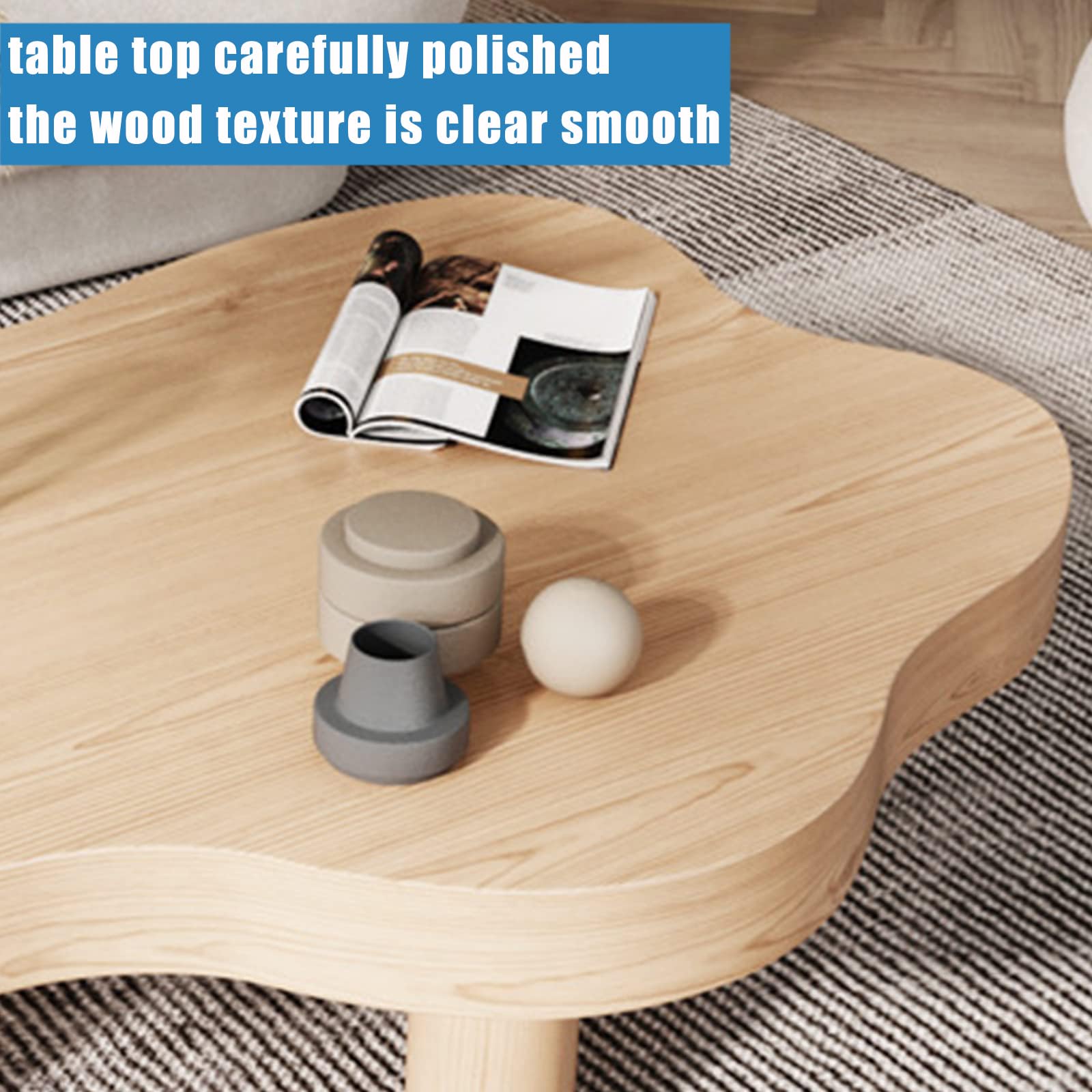 更に値下げ❗️ 天然木製 コーヒーテーブル （不規則形状） 更に値下げ❗️ 天然木製 コーヒーテーブル （不規則形状