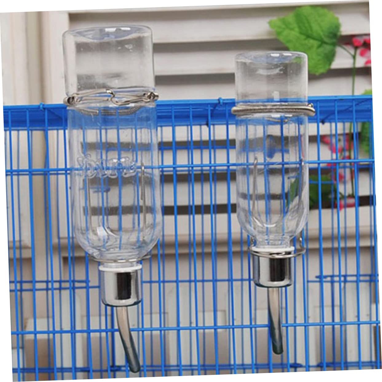 CORHAD Pet Water Feeder Automatic Water Dispenser Drinking Bottle for Hamsters Rabbits Guinea Pigs Birds and Mini Hedgehogs Leak Transparent Design