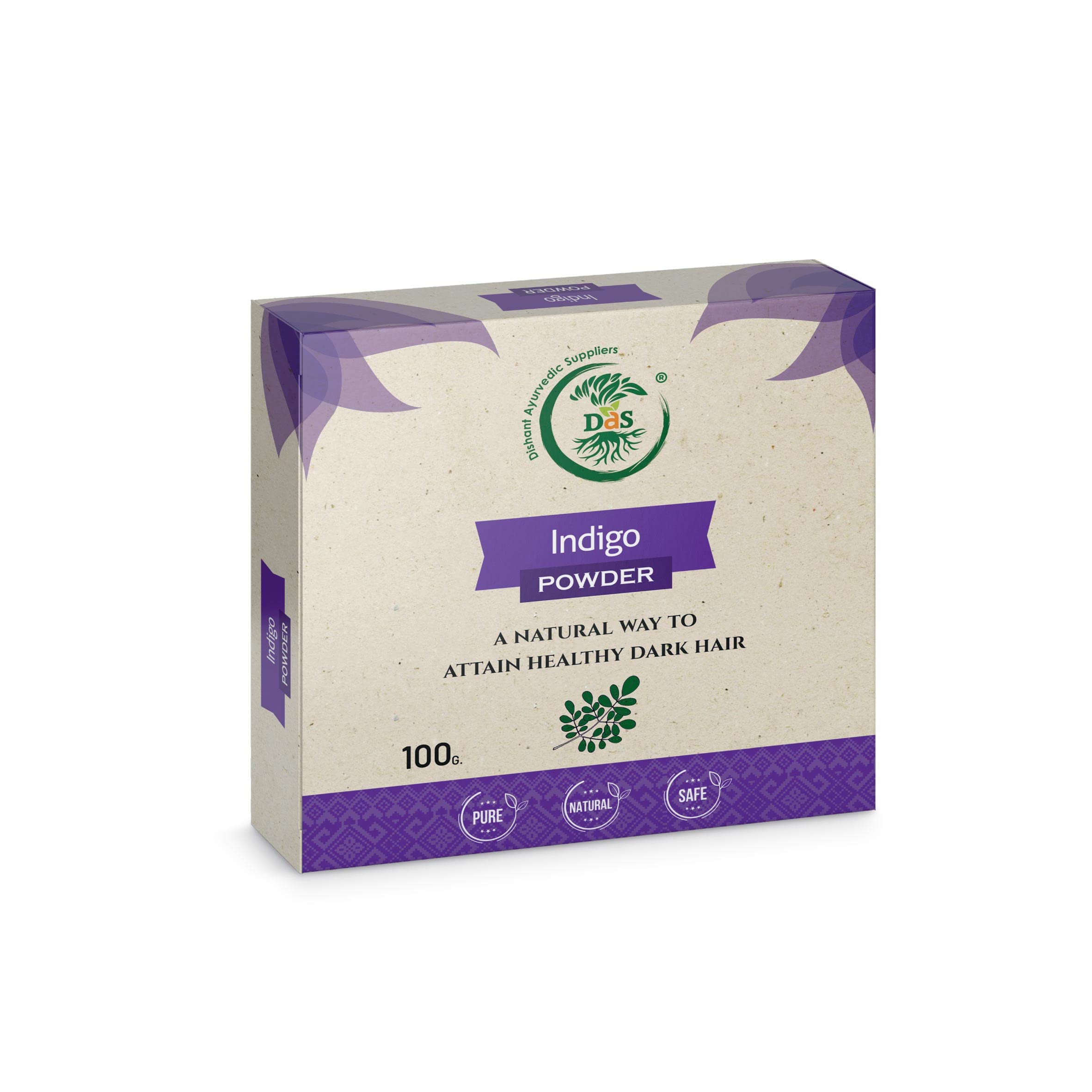 Dishant Indigo Powder For Healthy dark Hair -100Gm (Pack of 03)-picture-37
