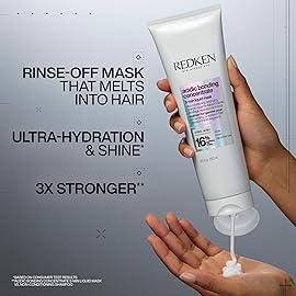 Redken Acidic Bonding Concentrate Hair Mask - Hydrating 5 Minute Liquid Mask, Bond Building & Strengthening, For Dry, Damaged Hair, 1 Fl Oz