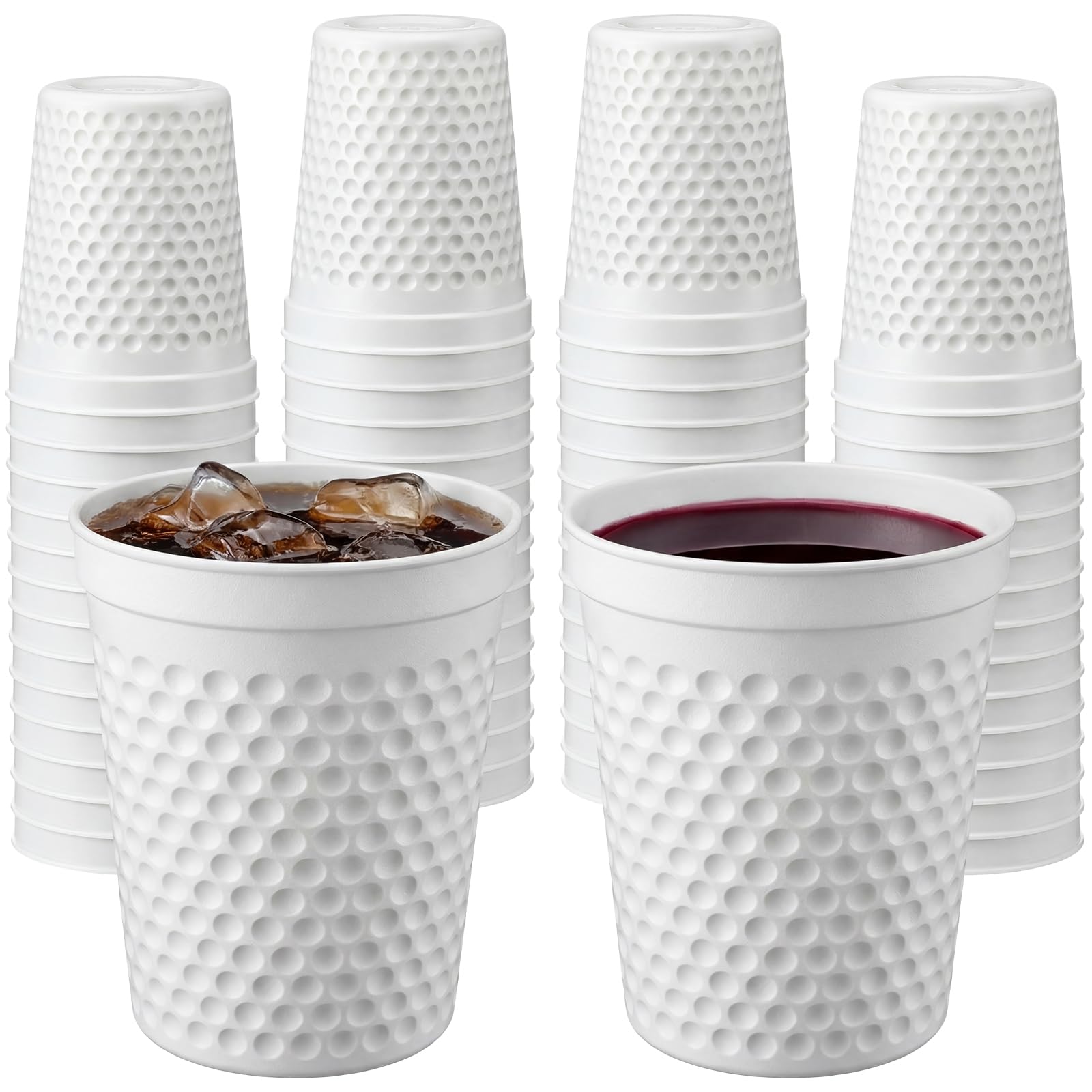 Photo 1 of Bokon 24 Pcs Golf Ball Cups 16 oz Reusable Plastic Cups White Golf Birthday Bachelor Party Decorations Supplies for Hot Cold Drink Wine Coffee Juice