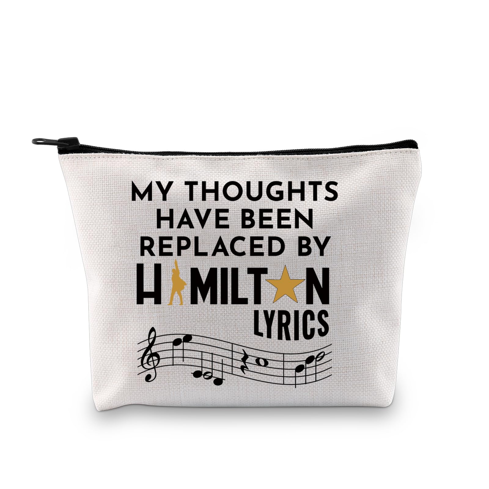 Musical Inspired Gift Musical Lyrics Gift Talk Less Smile More Travel Bag for Musical Lovers (LYRICS bag)
