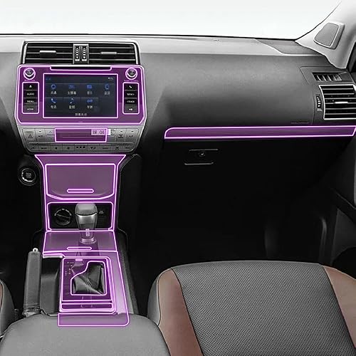 Miniatura 1 de NBHB Car Interior Film Dashboard Shift Center Console Anti-Scratch Transparent TPU PPF Filmfor Toyota Prado 2018-2023