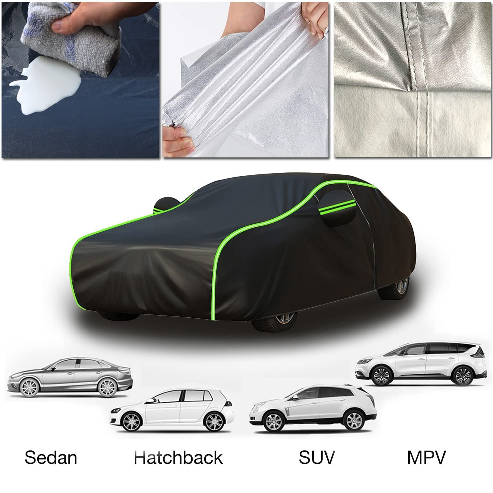 A ABSOPRO Autoabdeckung Für Mercedes-Benz GLA 2013-2023 210D-PU Outdoor