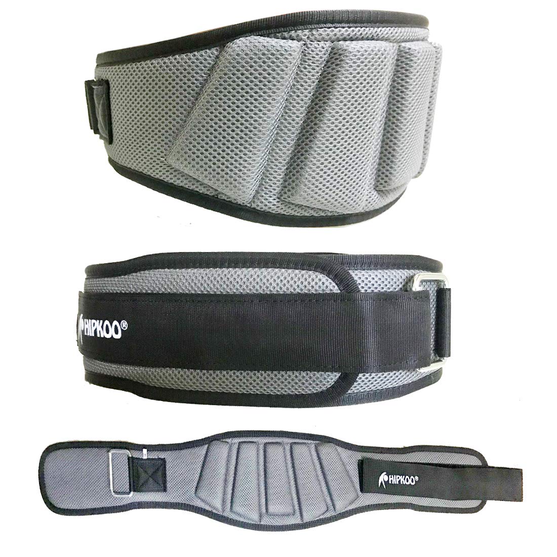 HIPKOO SPORTSHipkoo Sports Extreme Grid Design Gym Belt, Workout, Weighlifting, Deadlift Belt, Comfortable Exercise and Back Support Belt for Men, Women(6 Inch Wide, 10mm Thickness)