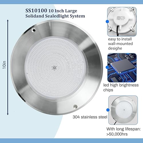 Miniatura 2 de Luces LED de piscina para piscina enterrada de 50 pies