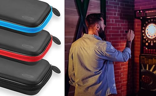 Miniatura 10 de Casemaster Sentinel - Estuche de dardos de espuma EVA con capacidad para 6 dardos y accesorios adicionales, puntas, ejes y vuelos, compatible con