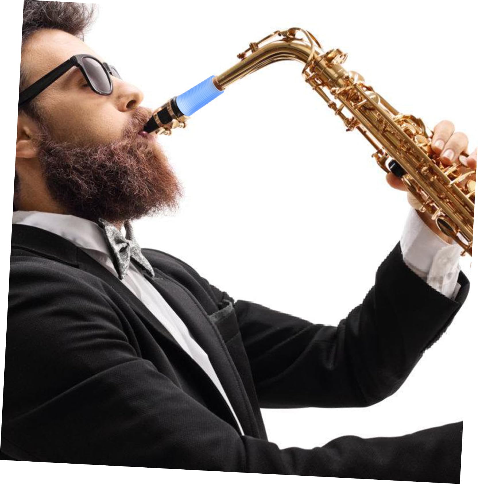ibasenice Anelli in Silicone per Collo del Sassofono, 3 Pezzi, Facili da Rimuovere, Migliorano la Qualità del Suono per Sax Tenore e Accessori Fiati