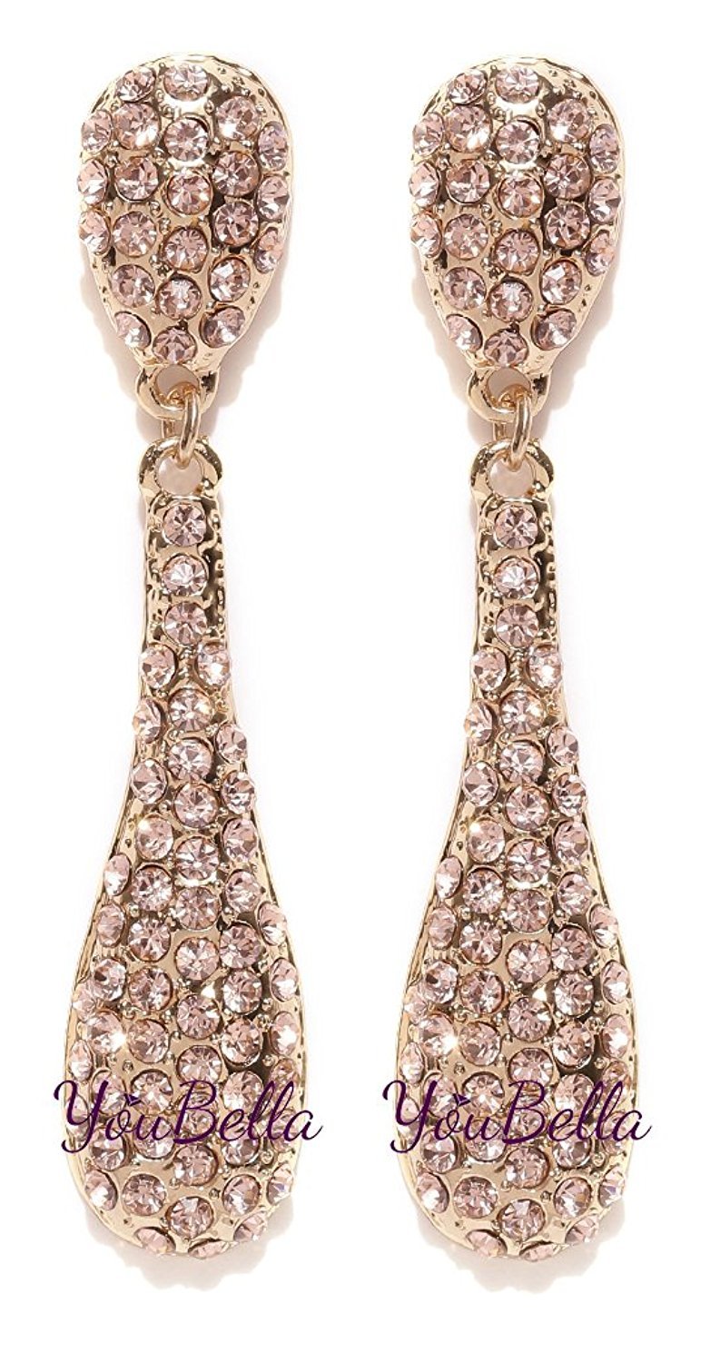 YouBella Crystal Jewellery Gold Plated Dangler Earrings for Women (Golden) (YBEAR_32468) (B07XBFD1S6) Amazon Price History, Amazon Price Tracker
