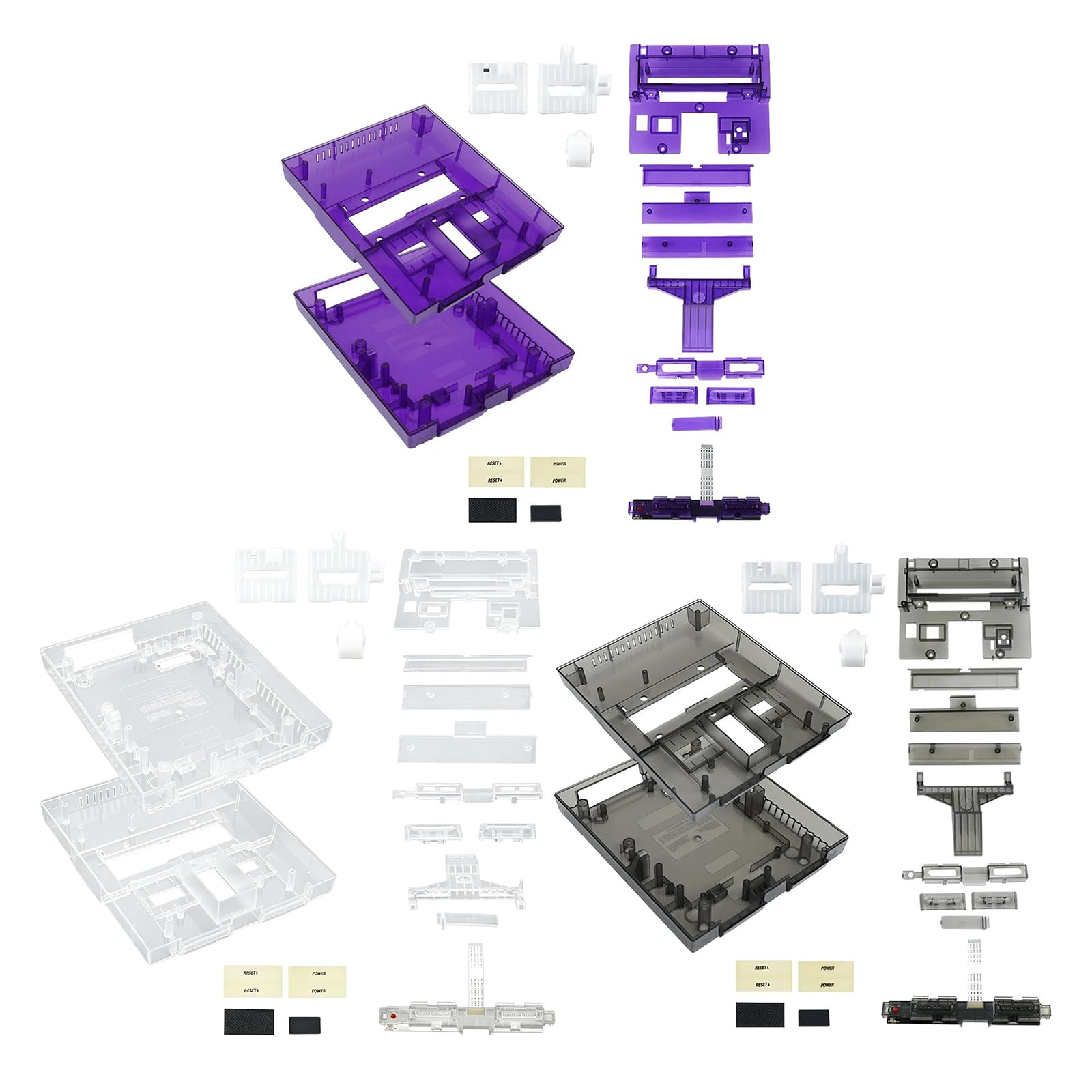 Carcasa de repuesto para consola de colores, carcasa de sustancia ABS para reparación de de juegos Retro y reemplazo de carcasa de cambio de Color