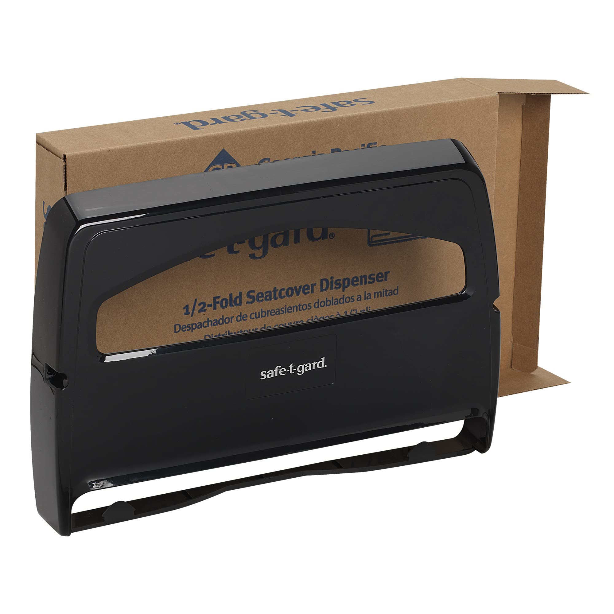 Safe-T-Gard Toilet Seat Cover Dispenser,1/2Fold, 16 3/8 x 2 1/2