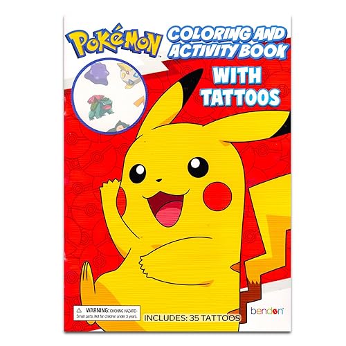 Miniatura 5 de Paquete de recuerdos de fiesta de Pokemon Tattoos  Más de 50 tatuajes temporales de Pokémon para niños, niñas, más tarjetas de Pokémon, más  Juego