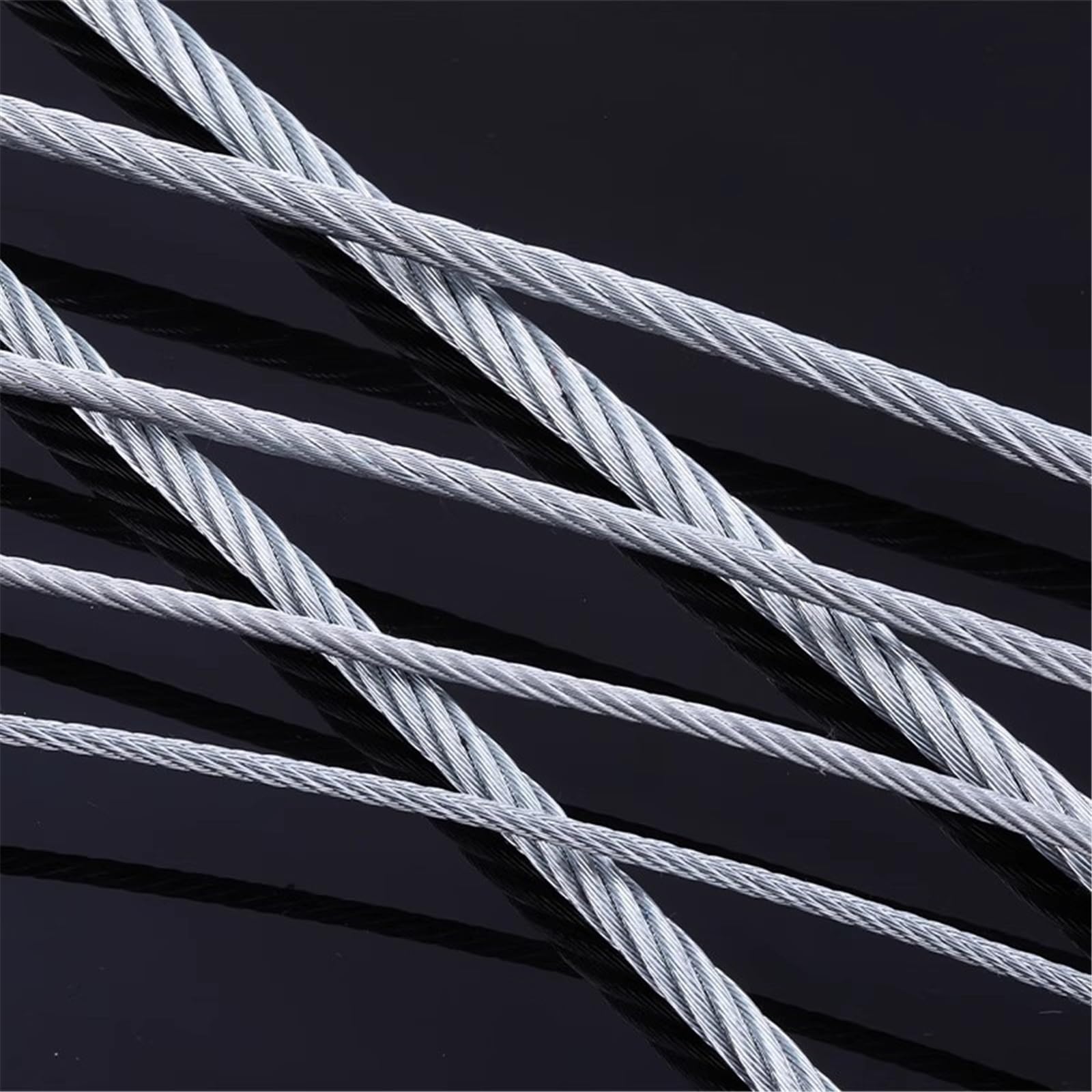 Funi metalliche Cavo metallico zincato da 3 mm for balaustra fai te for interni ed esterni con chiusura a scatto Per uso domestico(XXX-Large)