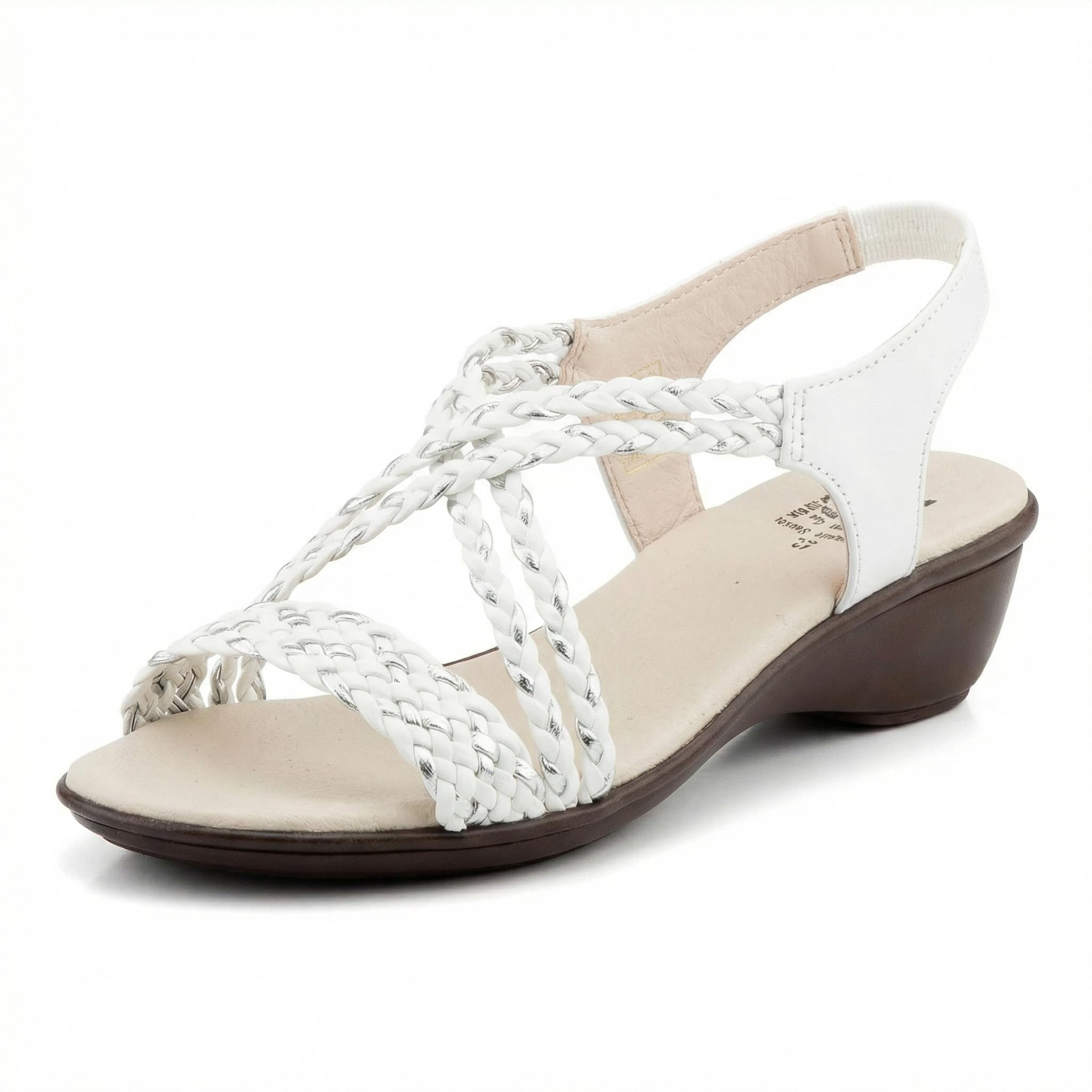 Damen Keilsandalen Made in Spain – geflochtene Riemen, ergonomisches