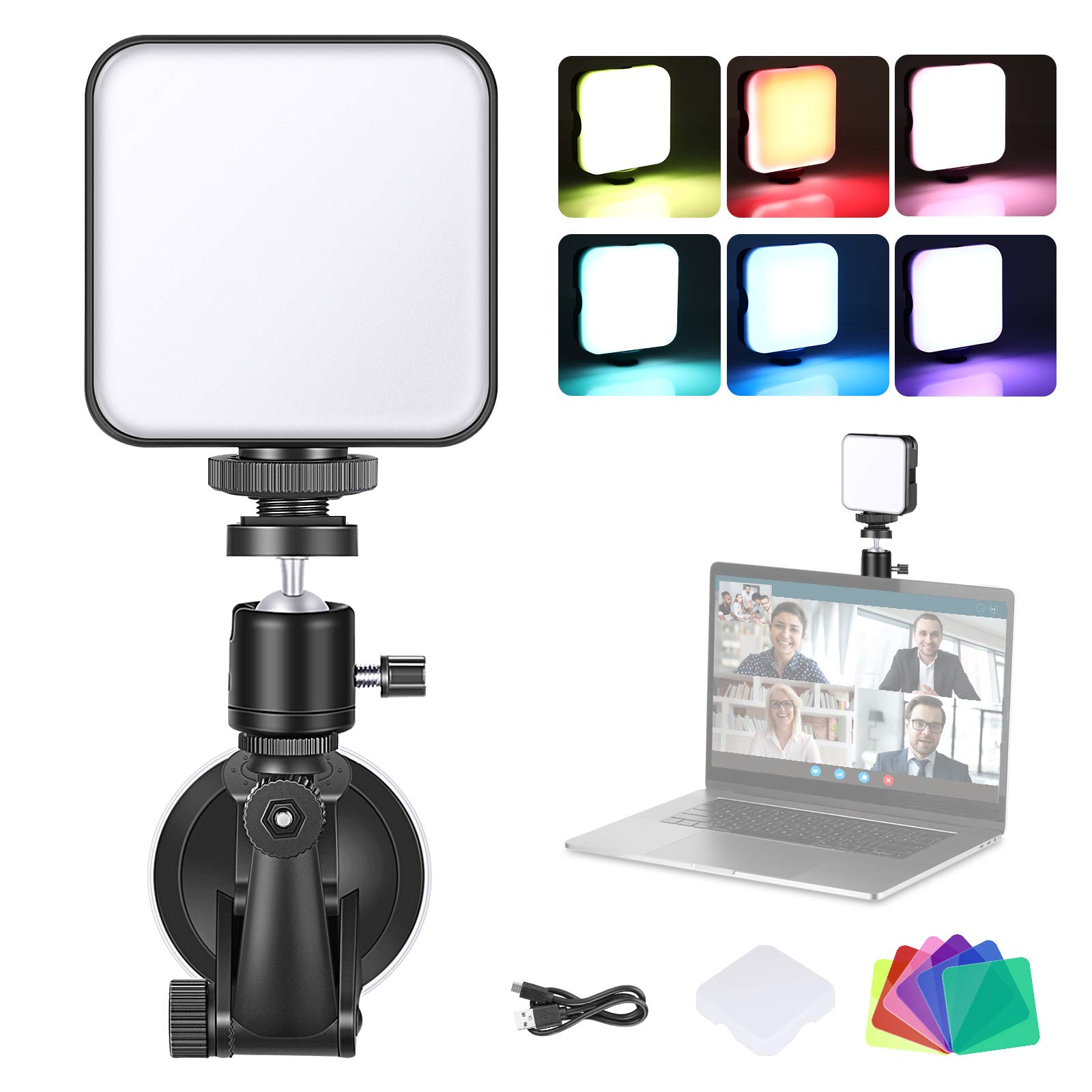Buy Neewer Video Conference Lighting Kit for Computer with Suction Cup
