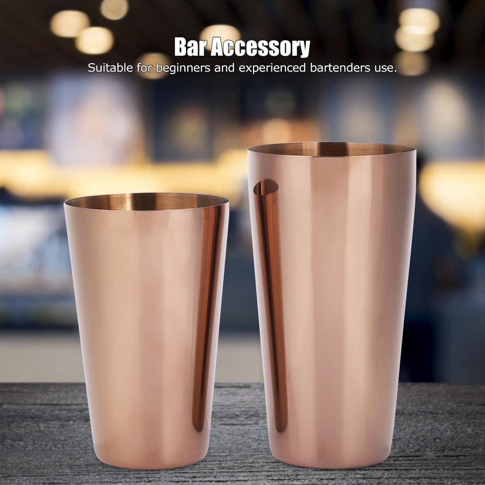 Zestaw 2 shaker profesjonalny barman kubek do pomiaru napojów bar barware narzędzia
